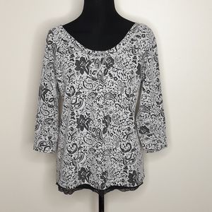 Anthro Meadow Rue Greyfield Jacquard Lace …